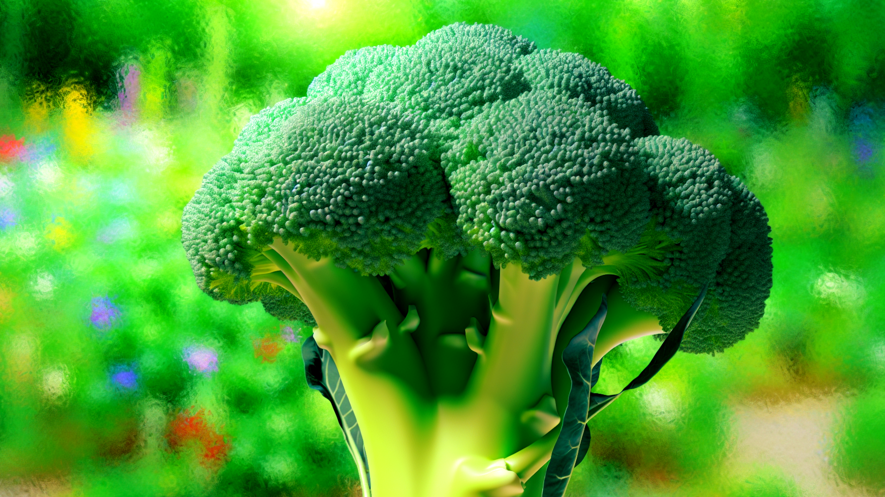 Broccoli giardino crescita"