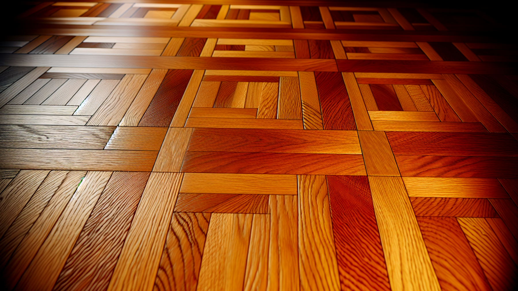 Parquet lucente tè nero cera d'api"