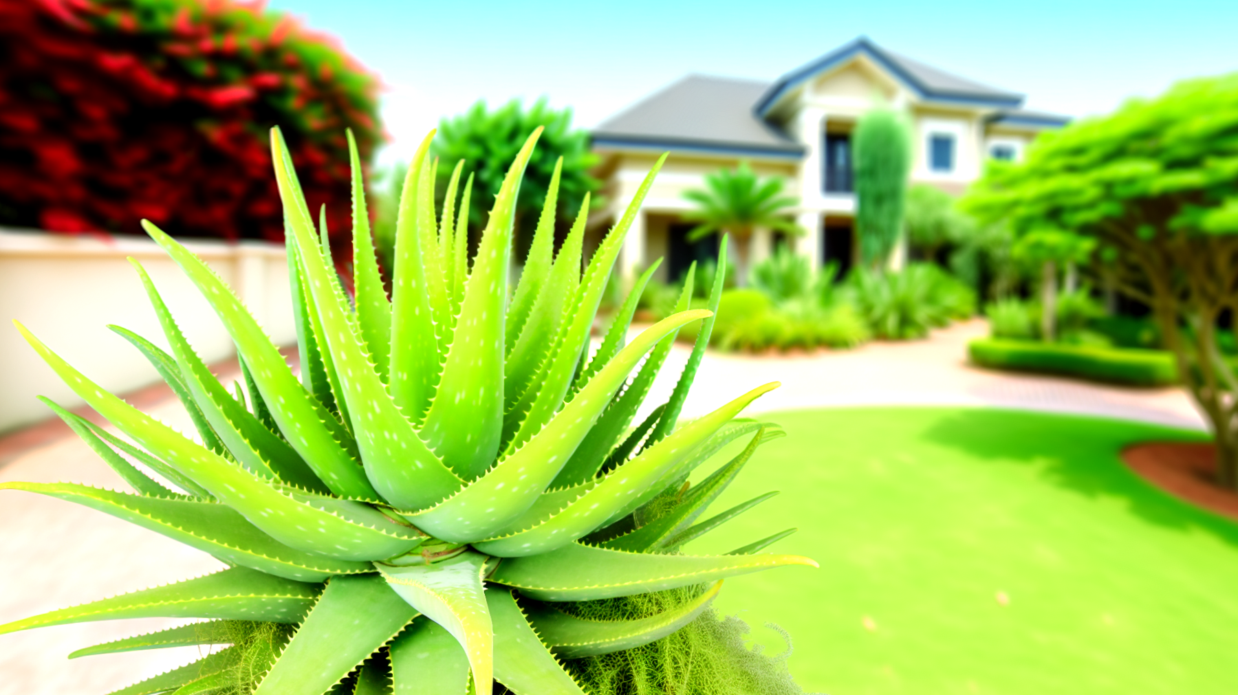 aloe vera piante giardino rigoglioso"